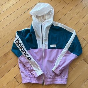 ***SOLD***New Balance Retro Windbreaker Zip Up Hoodie